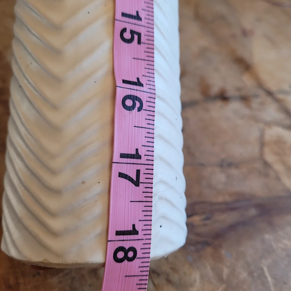 West Elm Ivory Textured Vase